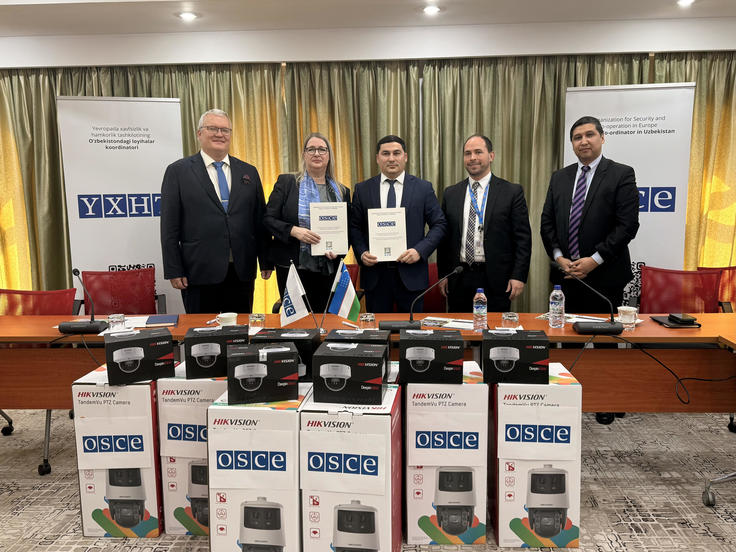 Handover ceremony at the OSCE PCUz