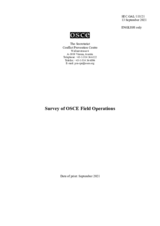 Survey of OSCE Field Operations